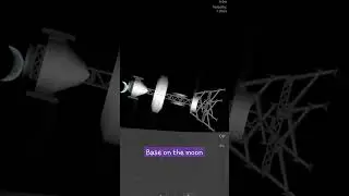 SFS | Base on the moon #sfs #spaceflightsimulator #shorts #gaming #games
