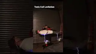 Levitation Revealed. Tesla Coils Behind Curtain