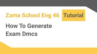 How to generate exam DMCs |School &lrm;Management Software| |ENG Version|&lrm;