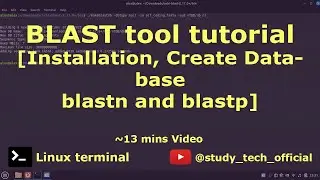 NCBI BLAST tool Tutorial | Install | Build Database | blastn Blastp #bioinformatics  #bioinfo #fasta