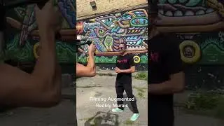Filming Augmented Reality (AR) Murals #augmentedreality #murals