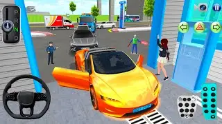 New Super Electric Tesla & Car's For Washing🚗| 3D driving class-2026 Android Gameplay #CarGame#game.