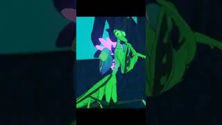 Giant praying mantis tells tarantula about how scary humans are - cgi sci-fi  indie animation