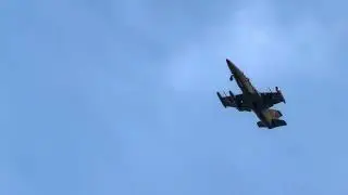 Military Jet Flying Into Republic Airport. Viewing From North Lindenhurst, Long Island NY. 9/14/25