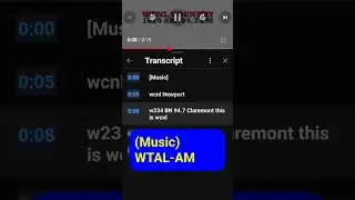 WCNL AM Newport New Hampshire Station Identification on May 12 2025
