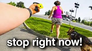When Entitled Karen Messed with the Wrong Cops, Tries to Run and K9 Chase Ends Badly