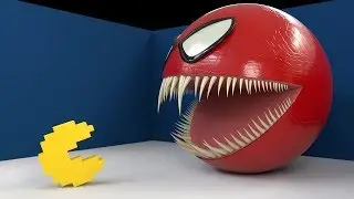 Pacman 2D Vs Red Monster Pacman (The Magic Roll)