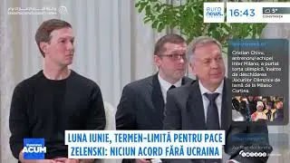 Luna iunie, termen limită pentru pace. Zelenski: Niciun acord fără Ucraina