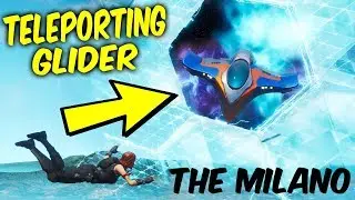 Fortnite new glider gameplay.THE MILANO - TELEPORTING GLIDER