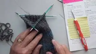 Heel Flap on DPN'S, Knitting Tutorial #yarn #DPNS, #tutorial, #knitting #socks
