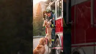These Dogs Saved His Life! 🥺🚒| wild reactions ai animales #shorts