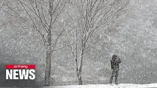 Up to nine centimeters of snow recorded in Jeolla-do provinces: KMA