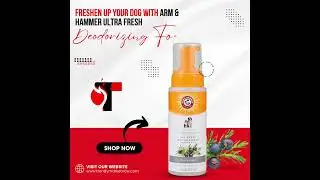 Arm & Hammer Ultra Fresh No Rinse Deodorizing Foam for Dogs, Juniper Mist, 8 Oz