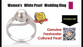 White pearl wedding ring Genuine Pearl Ring - What to wear to a wedding