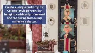 Quick Patriotic Summer Decor | A Country Sampler Design Tutorial