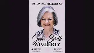In Loving Memory of Joan Smith Wimberly