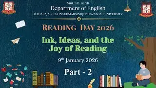 Reading Day 2026 | Part 2 | Ink Ideas and the Joy of Reading | 9 January 2026 | DoEnglish - MKBU