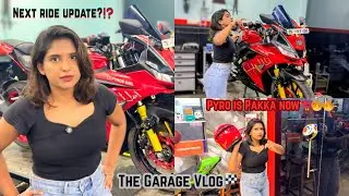 The GARAGE Vlog🏁| Pyro is ready now🧨| next ride update?