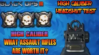 Black Ops 3 High Caliber| What Assault Rifles Are Worth It| High Caliber HeadShot Test