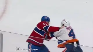 Thomas Hickey vs Brendan Gallagher Mar 21, 2019