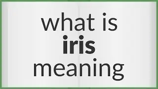 Iris | meaning of Iris