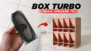 CARA MEMBUAT BOX TURBO DOUBLE BUAT SPEAKER BEKAS TV‼️ LENGKAP SKEMA UKURANNYA