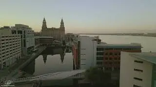 Liverpool Waterfront in the morning | DJI Mini 3 Pro | 4K