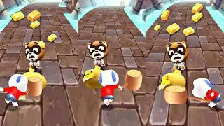 Talking Tom Hero Dash - Hank Beat Racoon with Hammer 🔨🔨