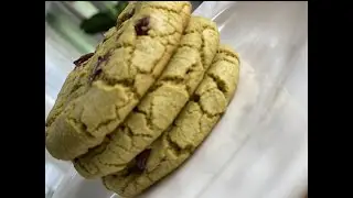 Delicious Chewy Matcha Green Tea Chocolate Chips Cookie (Easy to Follow Recipe)