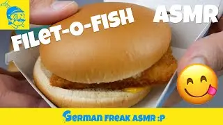ASMR McDonalds: filet-o-fish sandwich (フィレオフィッシュ) (no talking)!🐟