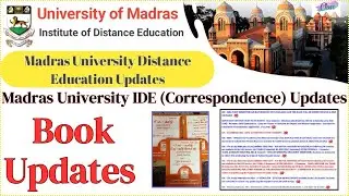 Book Updates | Latest Stock Updates | Madras University IDE Books | Classlike