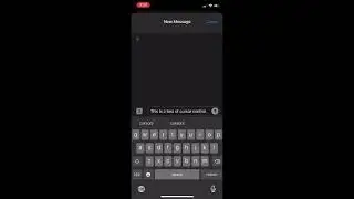 Long Press on Space Bar to control cursor.