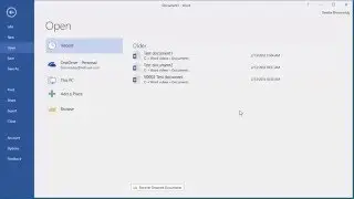 How to Pin a document permanently to Most Recent Documents in Word 2016