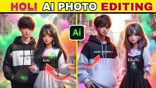 How to create holi Ai image editing tutorial 2024 holi viral photo editing || SANEWARIS YT