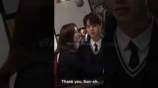 Song Kang is been kissed [Behind the scenes]#lovealarm #kiss#Song kang#kdrama #korean#Kim So-hyun