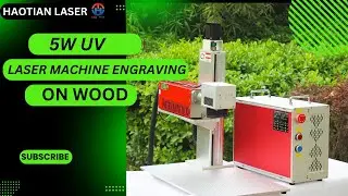 5W UV laser machine engraving on wood