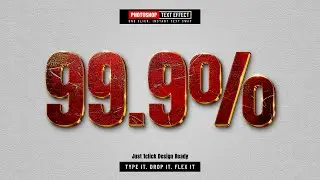 🔥 How to Create a Gold & Red Text Effect in Photoshop | Premium Photoshop Text Effect Tutorial