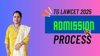 TG lawcet Admission Process 2025