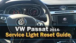 VW Passat Service Light  Reset 2014 2015 2016