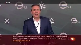 DEBATE 19J NEGRE PREGUNTA A JUAN ESPADA QUE PIDE AYUDA A MEDIOS AFINES Y SALE HUYENDO