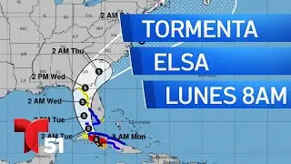 Tormenta tropical Elsa: bolet&iacute;n del lunes a las 8:00am