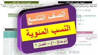 1-10 النسب المئوية | الفصل الثاني | الصف التاسع | منهج كامبريدج | Cambridge