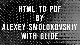 Glide  HTML to PDF