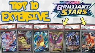 Top 10 Expensive Brilliant Stars Pokemon Cards! (Graded)