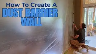 How to Set Up a Dust Barrier for Kitchen Cabinet Painting &ndash; Stop Dust and Overspray in Minutes!