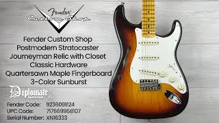 Fender Custom Shop Postmodern Stratocaster Journeyman Relic with Closet Classic Hardware 9236091124