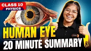 Human Eye in 10 Minutes! 💯 | Class 10 Physics Quick Revision