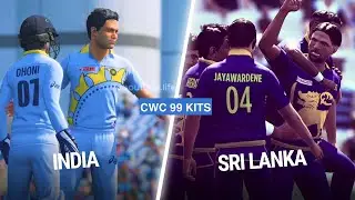 Live India vs Sri Lanka with CWC 99 Kits | 5 overs Asia Cup Cricket PC Gameplay