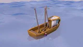 Boat Floating on Water (Satisfying Loop) | Motion Graphics | Cinema 4D