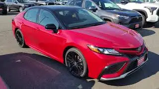 2023 Toyota Camry XSE Hybrid in Supersonic Red